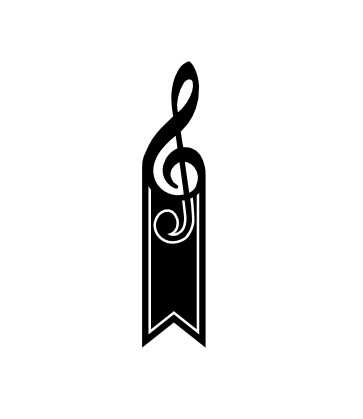 Bookmark Treble Clef - for every book about music