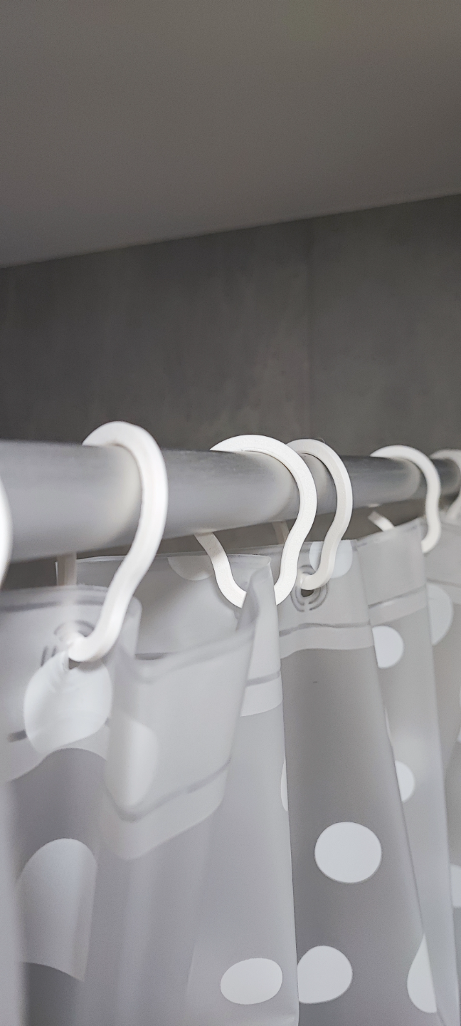 Shower curtain hook