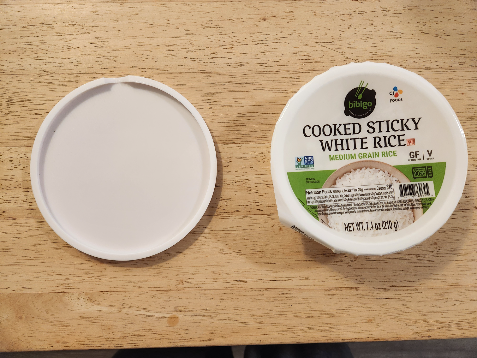 Bibigo Cooked Sticky White Rice Lid