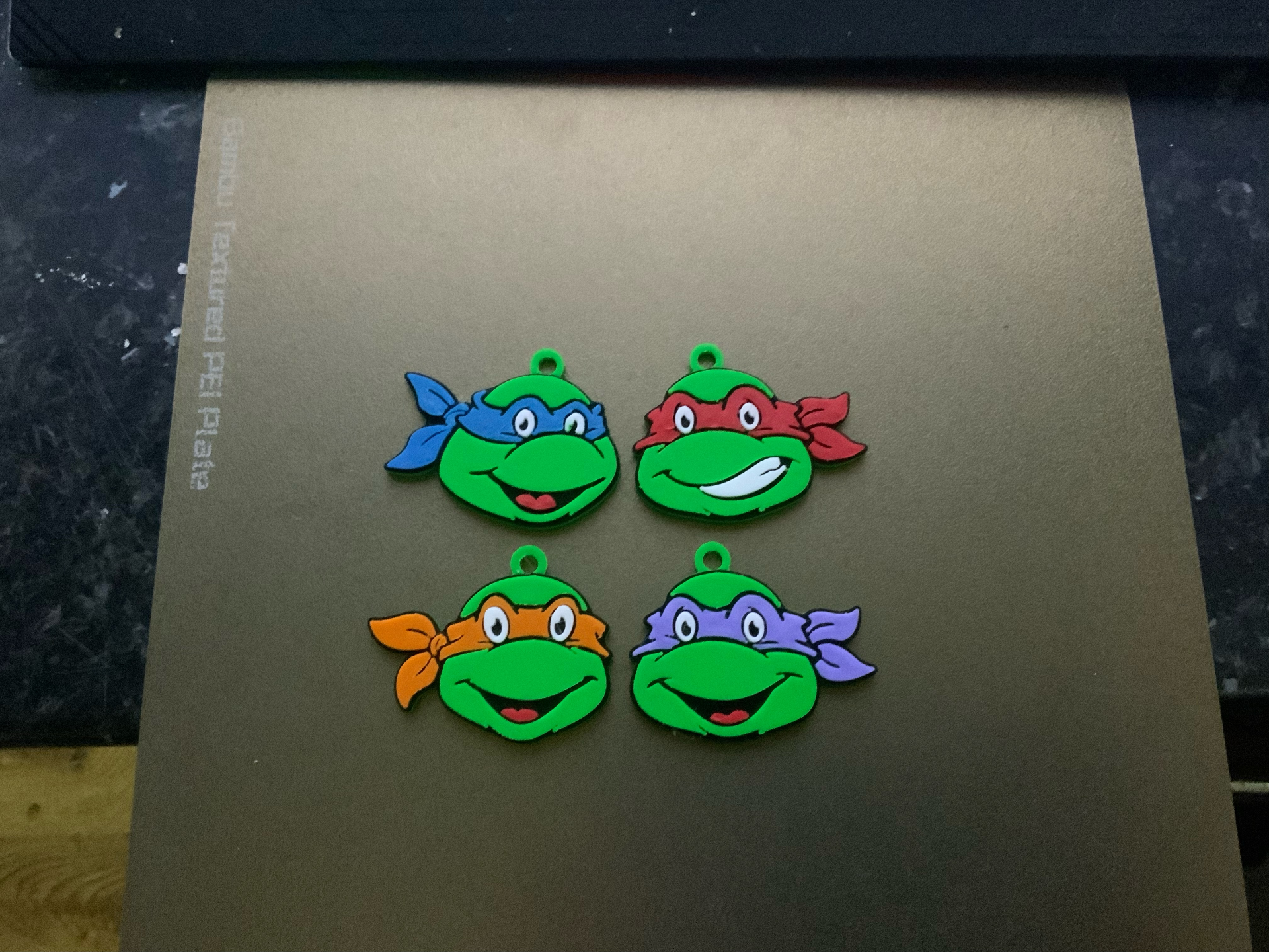 tmnt keychains / charms (free commercial)
