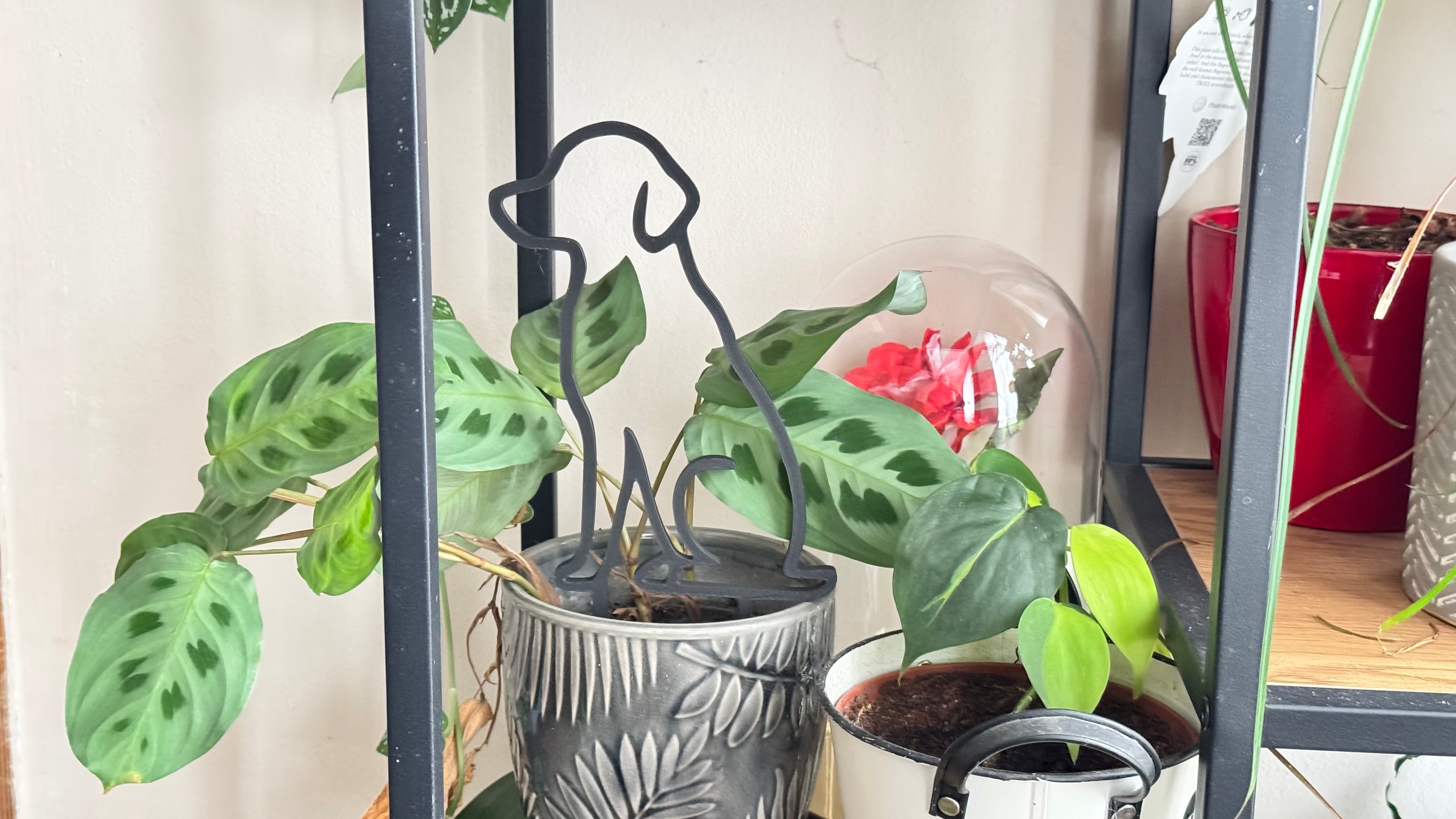 Plant trellis, support, Dog theme ver.2