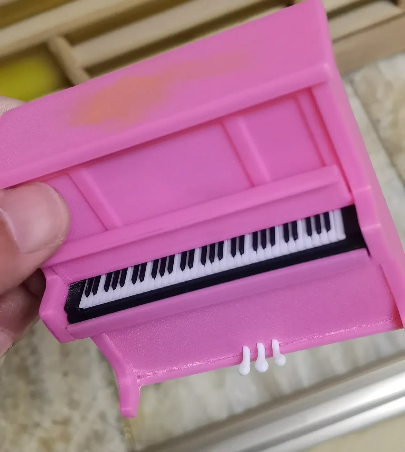 钢琴音乐盒发条旋钮