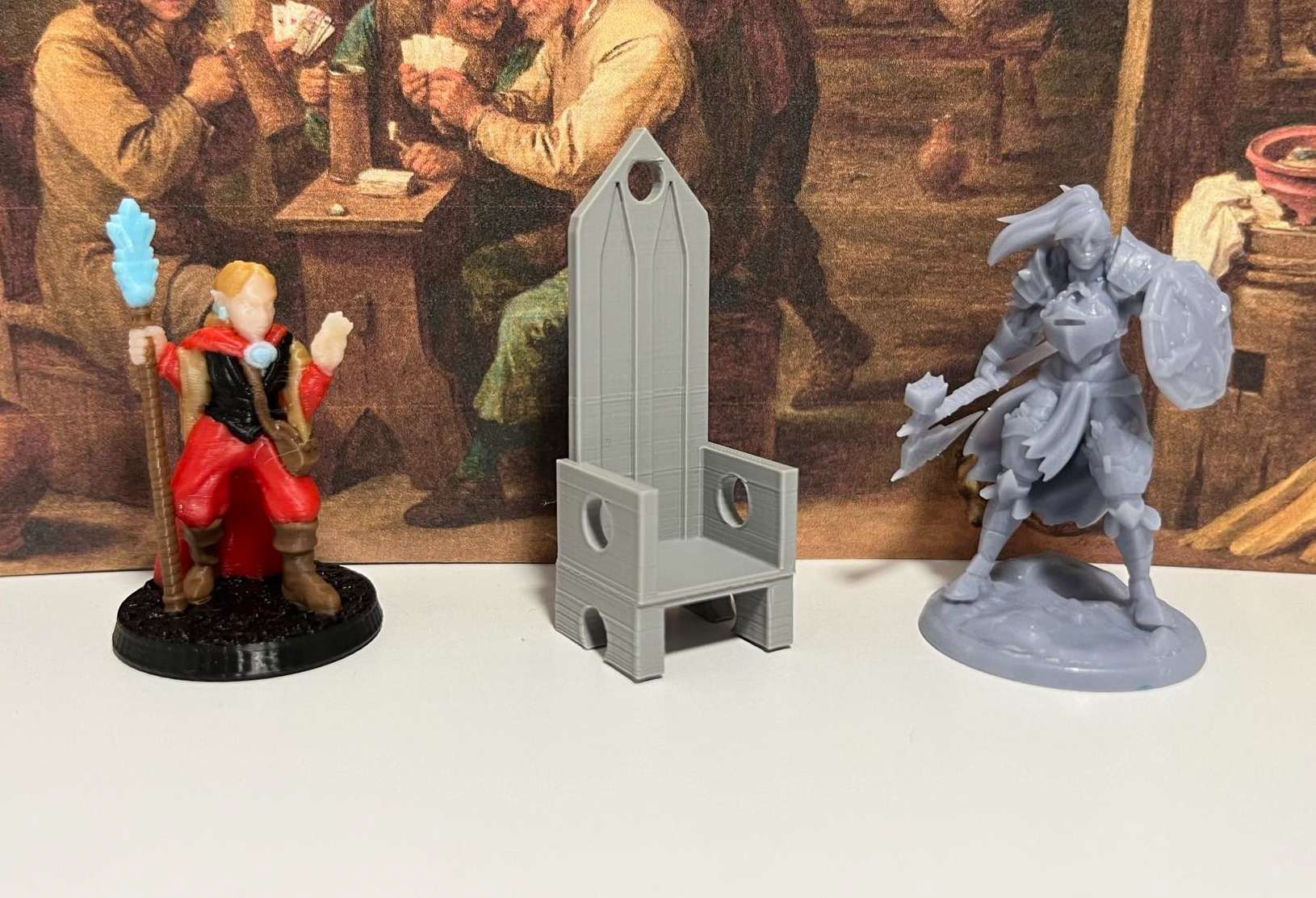 D&D Chair Set 1 - High Back, Throne, & Wood Chair