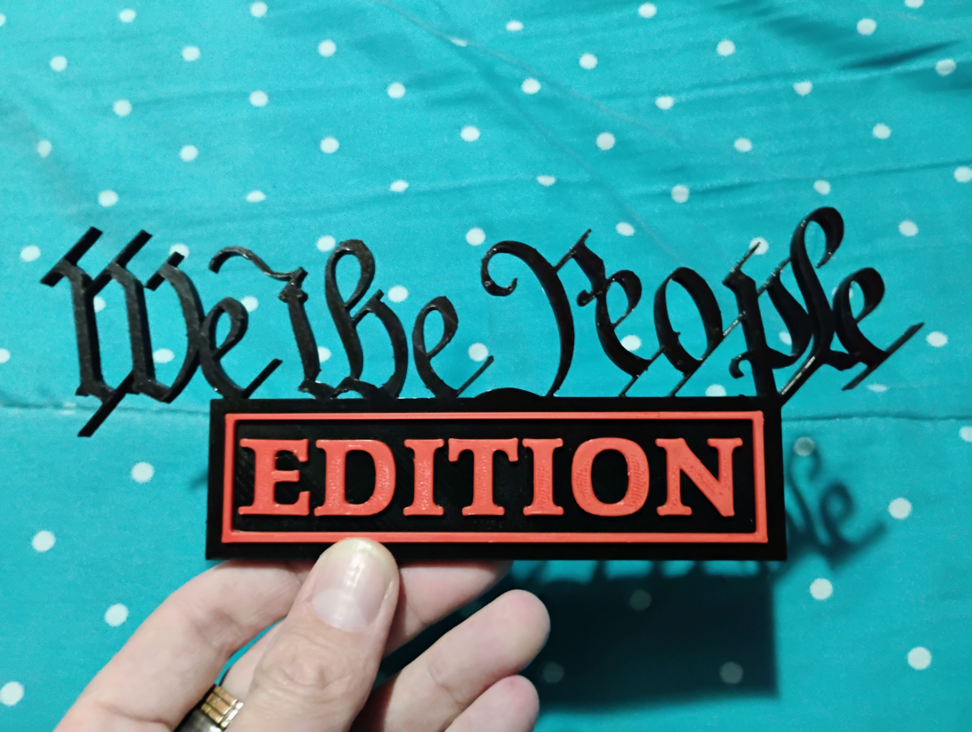 We the People Edition Truck Emblem