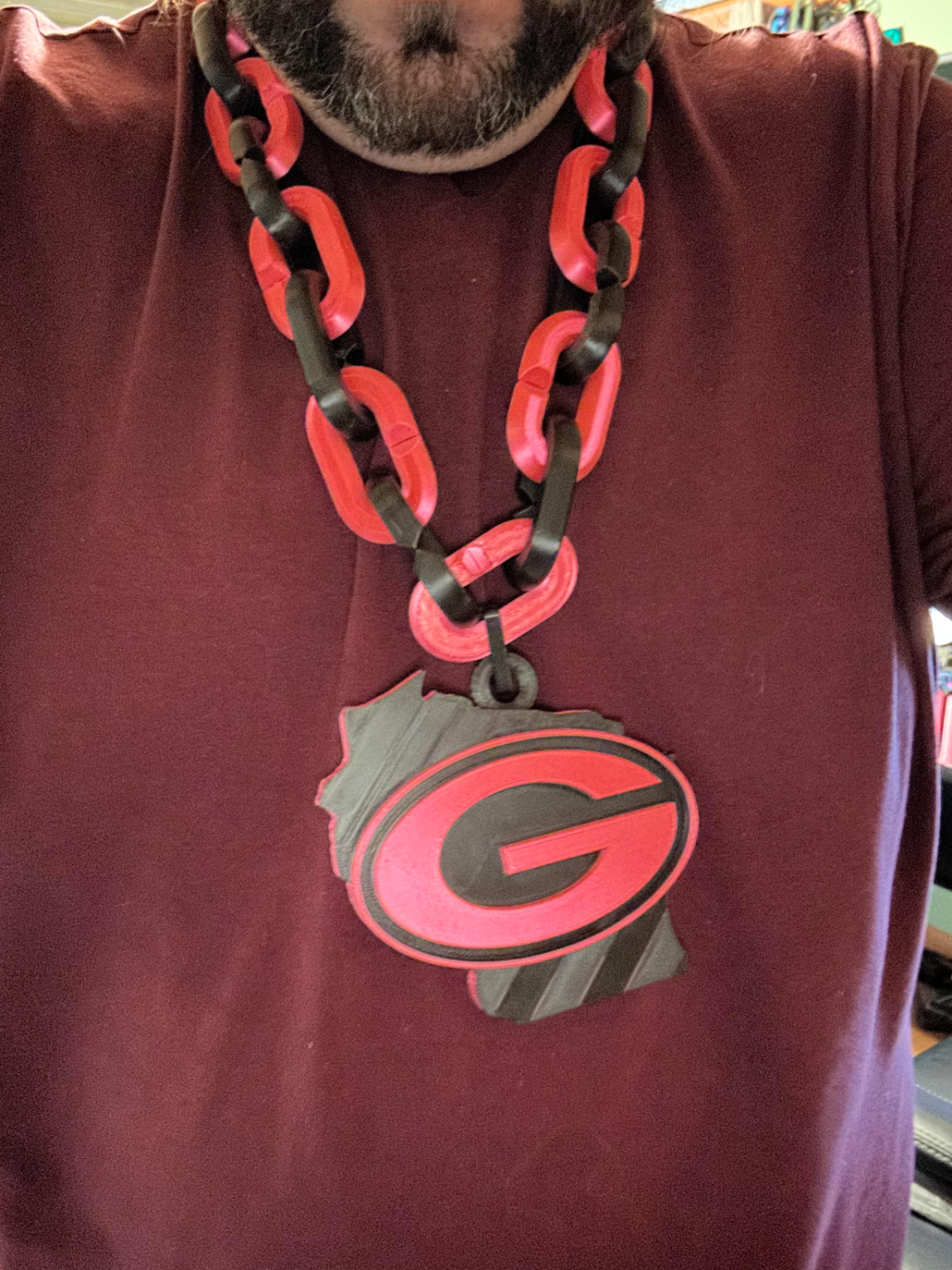 Green Bay Packers Wisconsin Logo Pendant & Chain