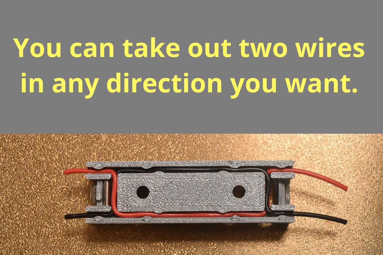 AA Battery holders with free wiring