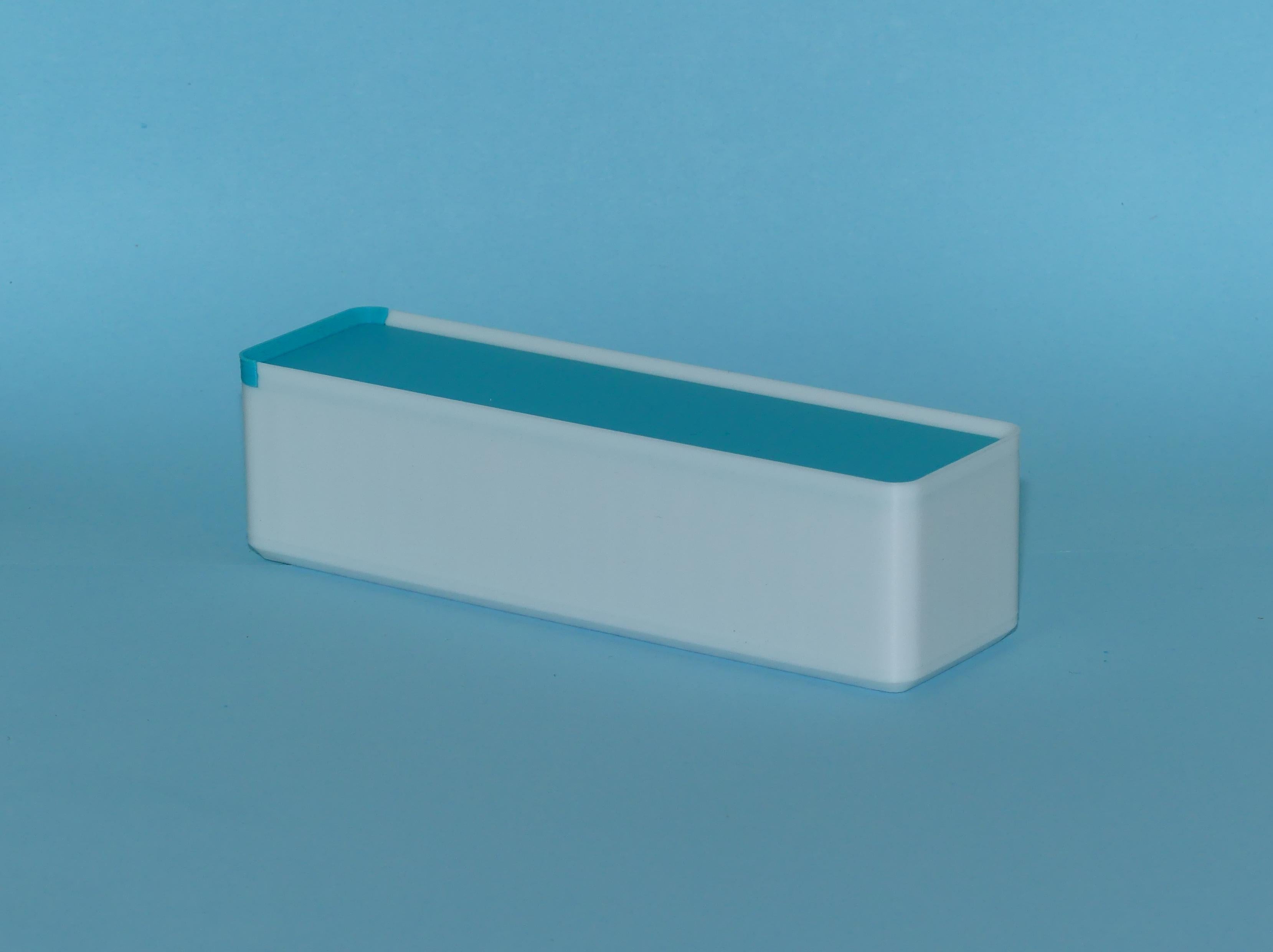 stackable storage box with sliding lid