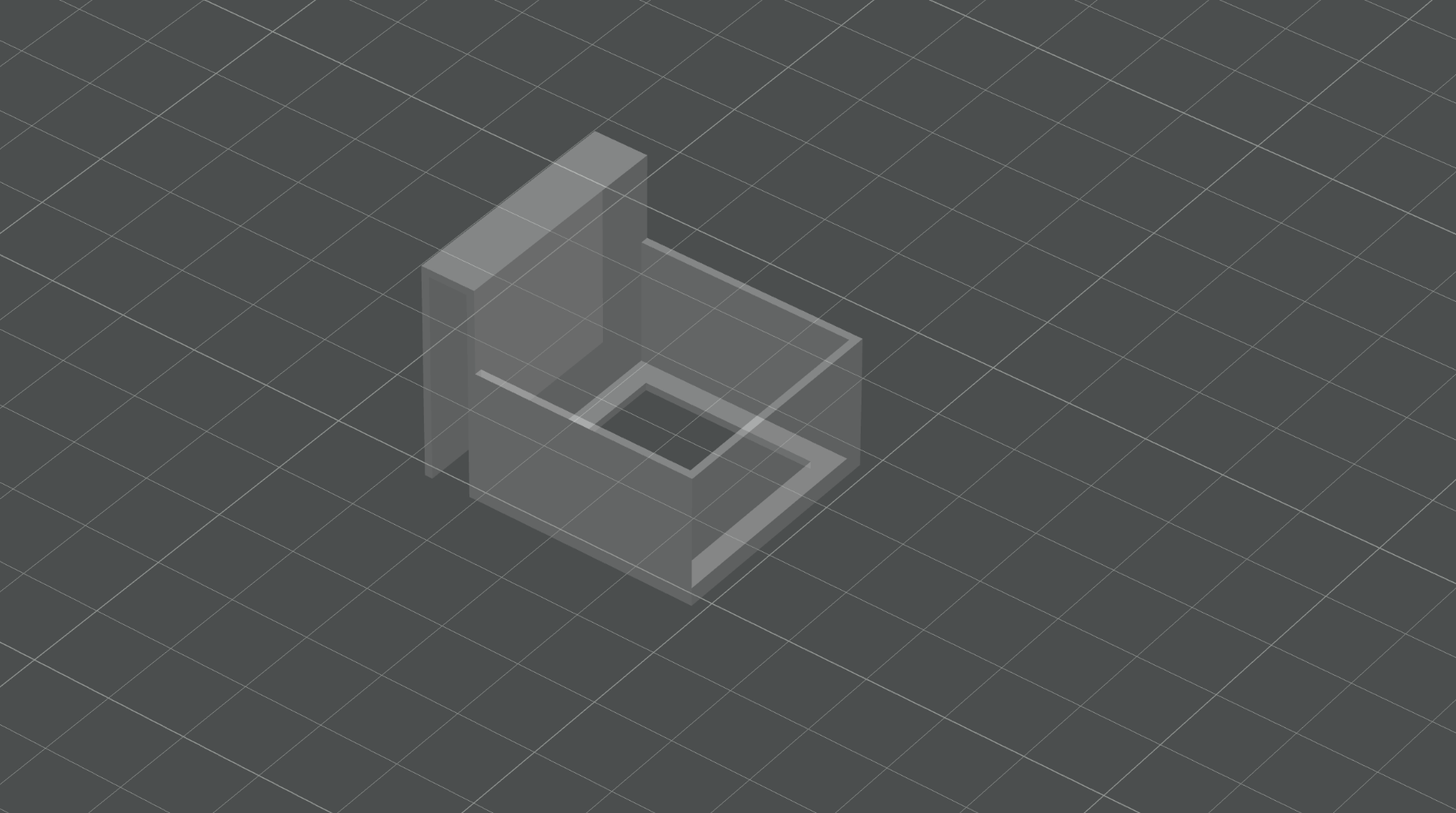 Basket for holding grodan cubes on aquarium wall