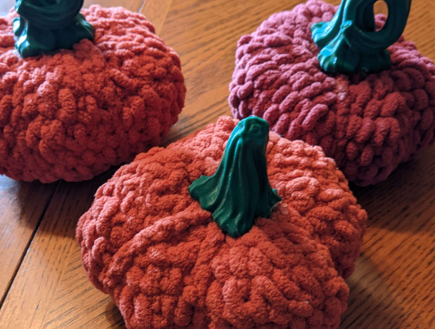 Crocheted halloween Pumpkin stems