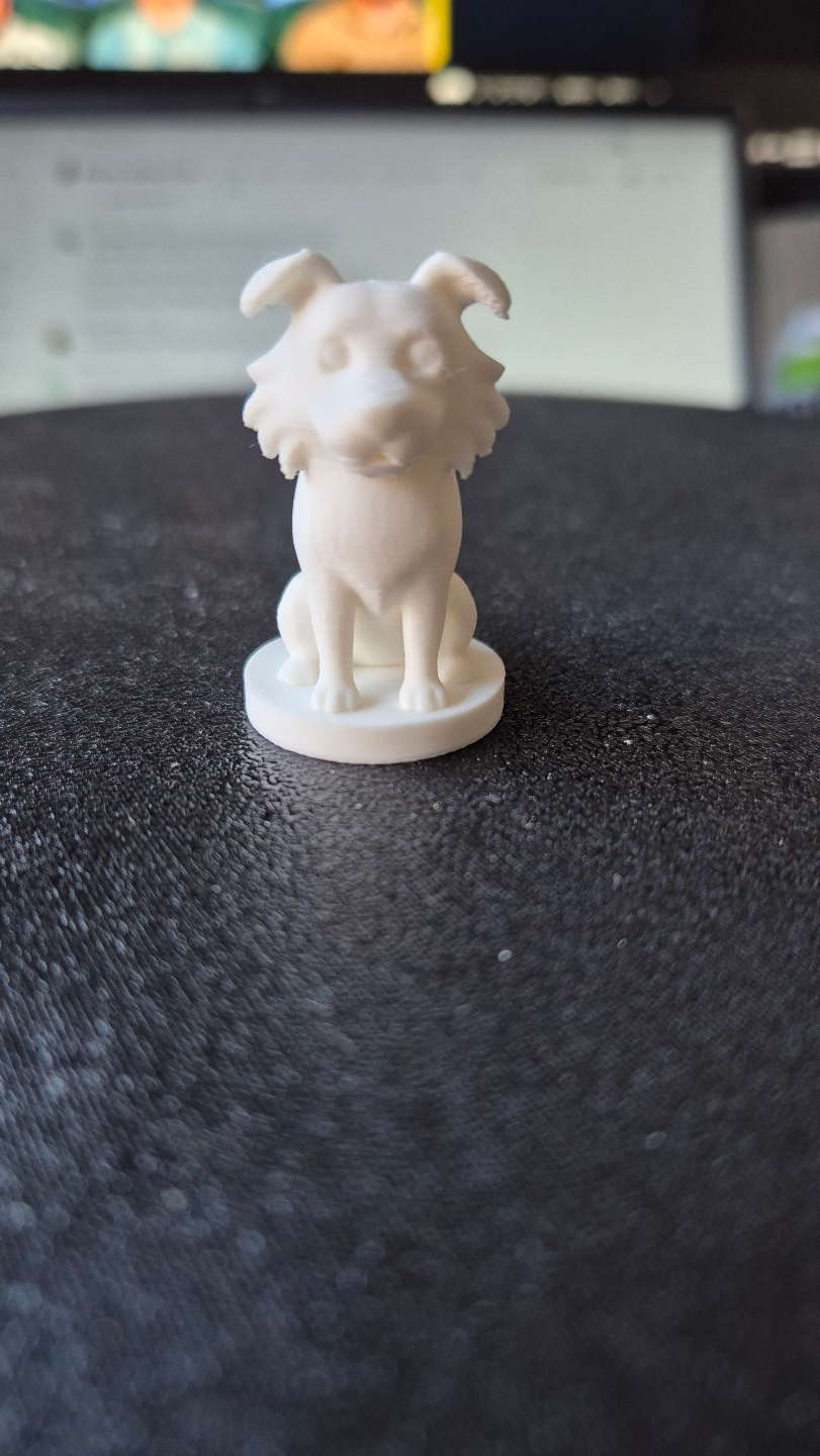 Dog sitting mini round base