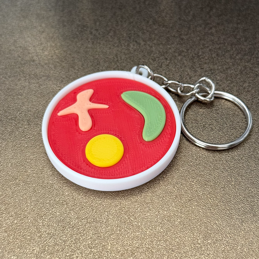 Agar plate Keychain
