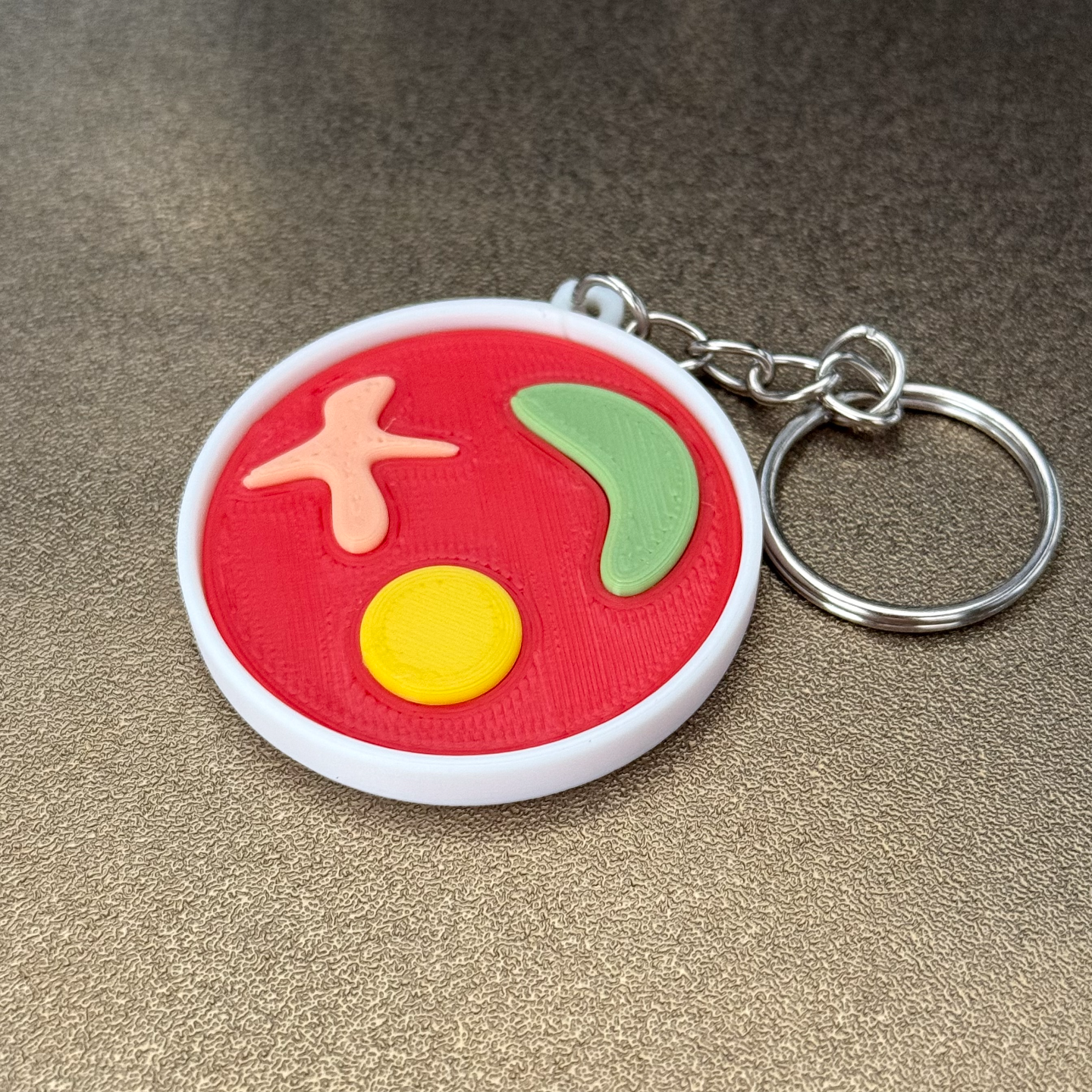 Agar plate Keychain