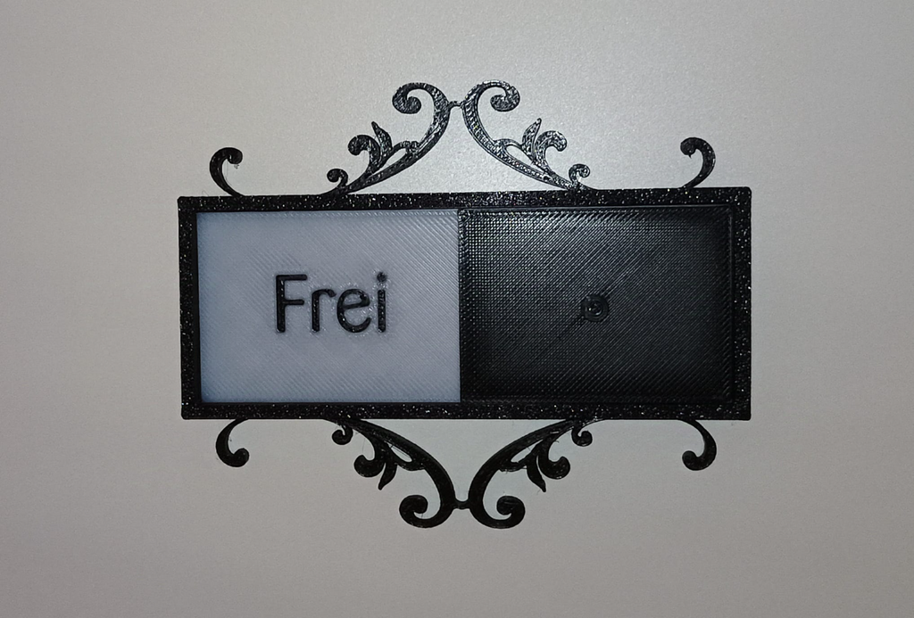 WC-Schild 3 Versionen - ohne Tribal englisch