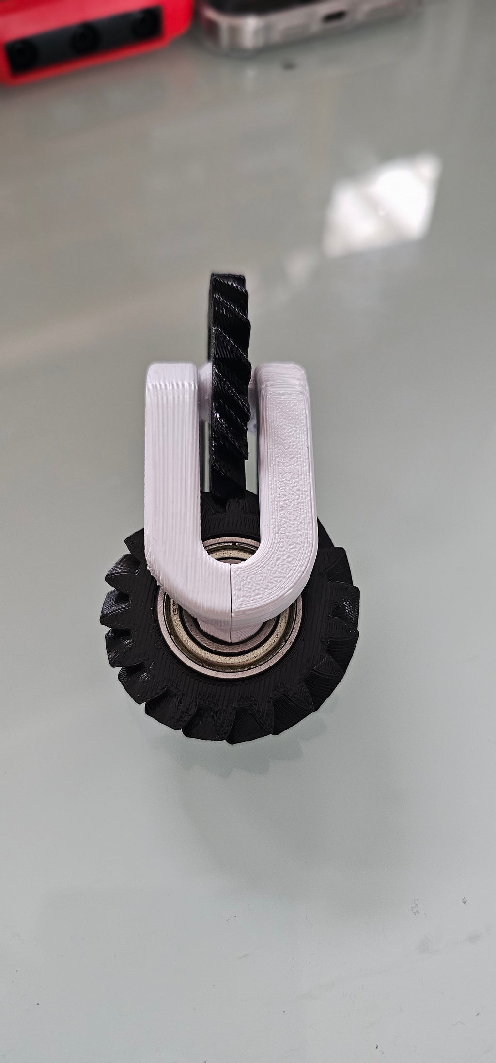 bearing helical gear fidget toy