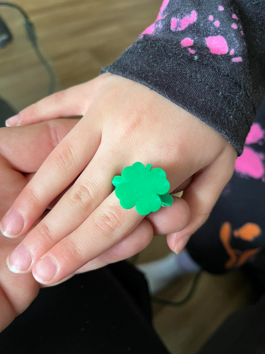 Leaf Rings with natural leaves for girls