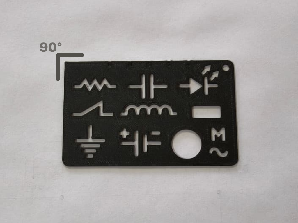 Electronics Schematic Stencil (Credit Card Size)