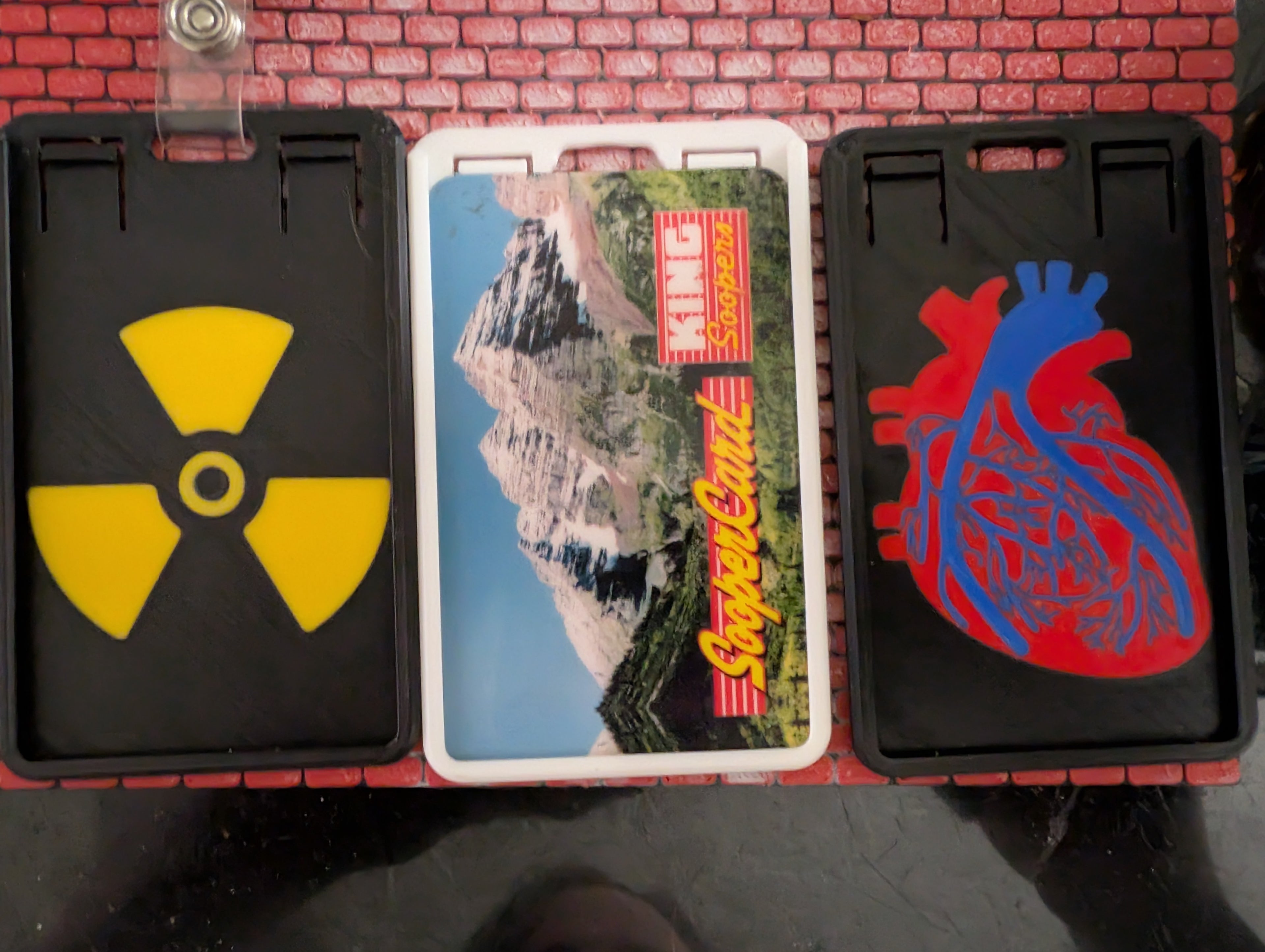 Radiation, Heart and Caduceus Badge Holder
