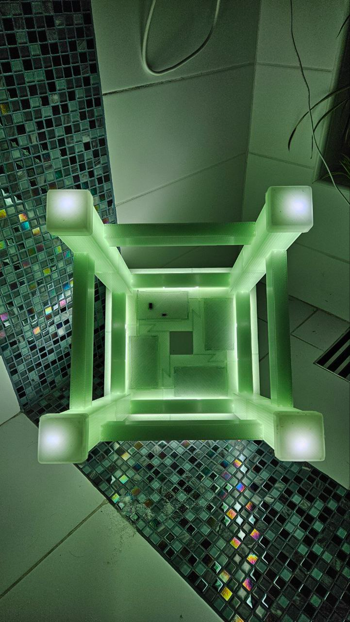 stool with light