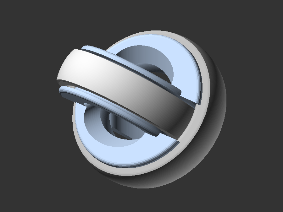 Interlocked Rings (print in place)