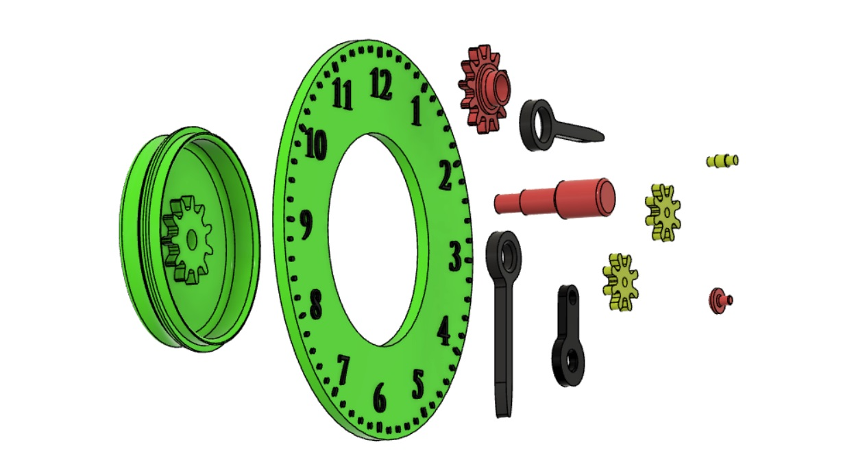 Clock mechanism simple