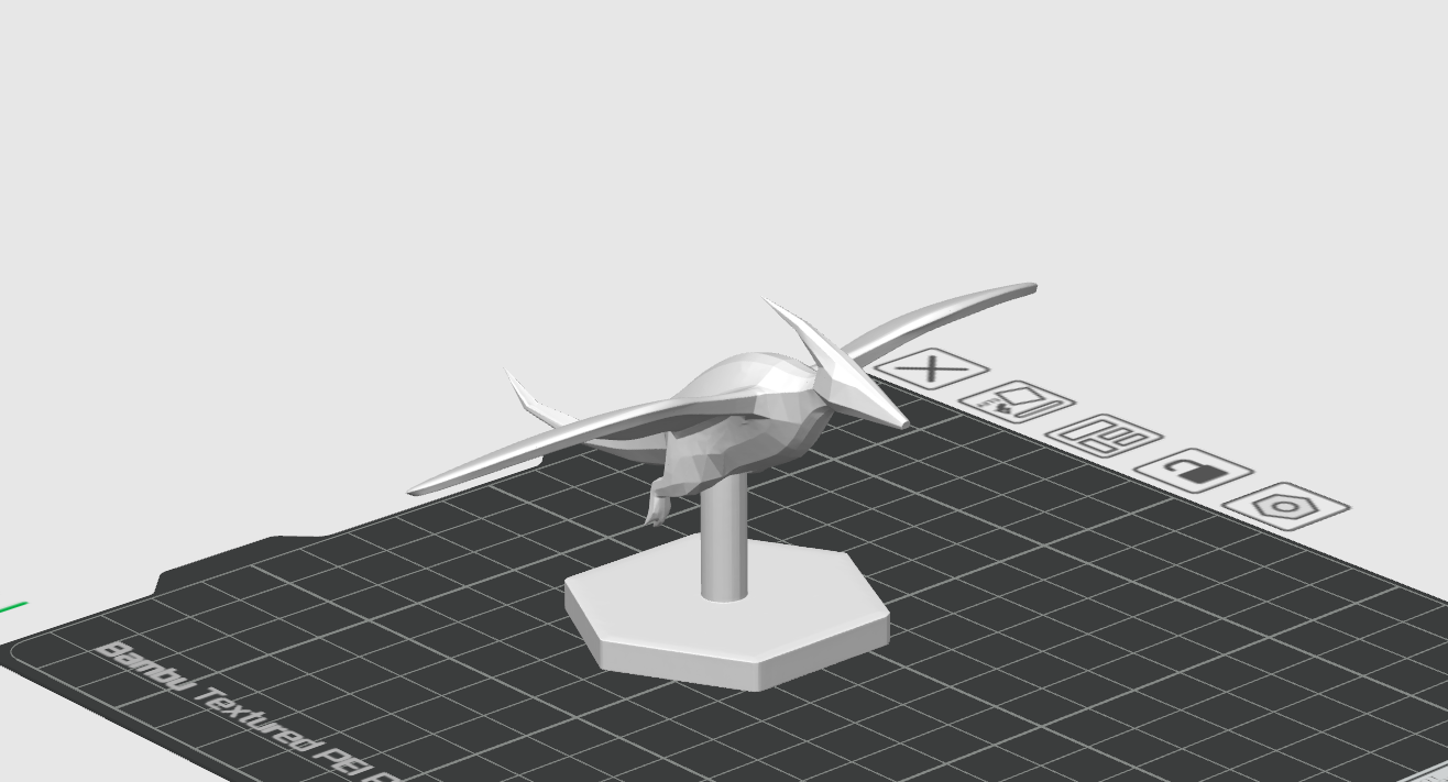 Flying Pteranodon Dinosaur Figure. For Painting.