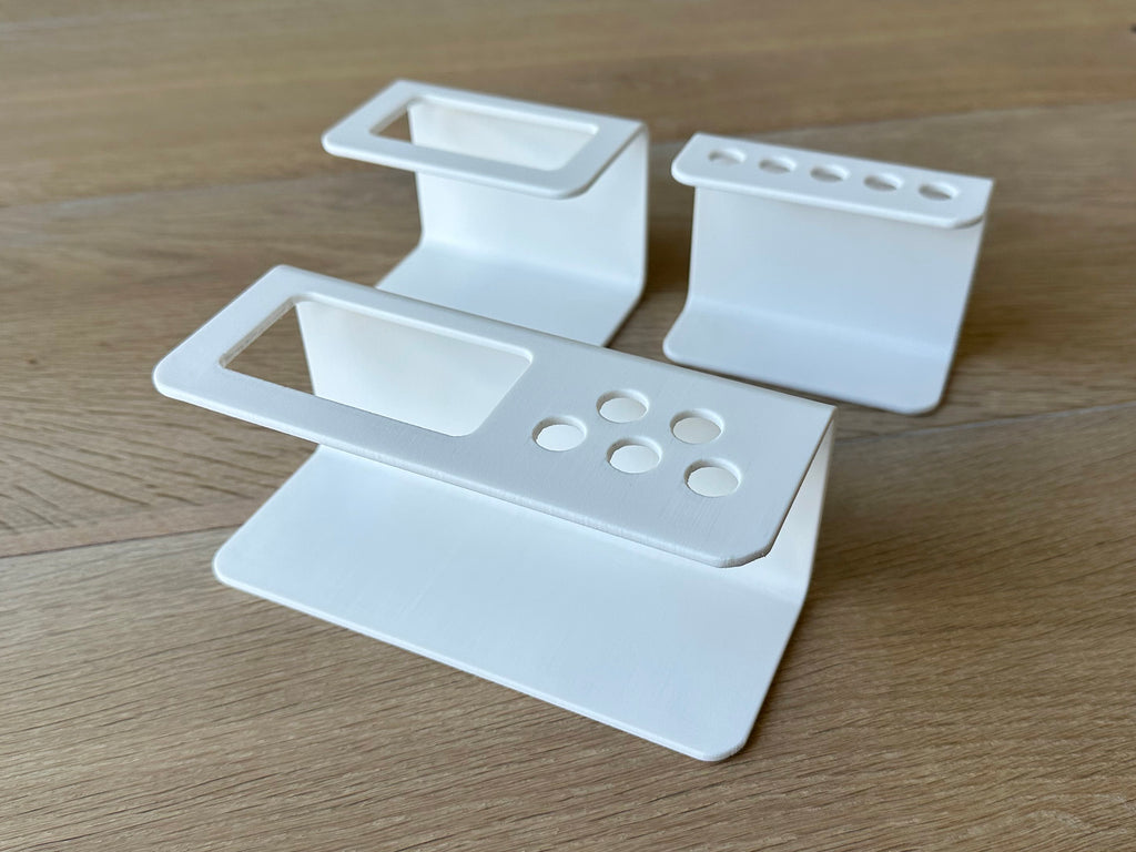 Whiteboard pen + eraser holders - wall mount