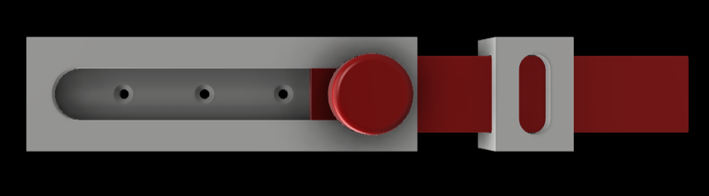Slide door lock without flaps