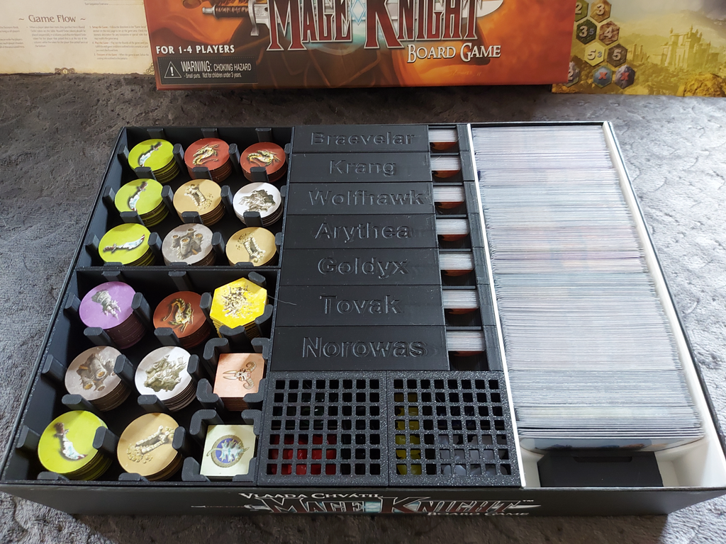 Ultimate Mage Knight insert in the Original Box
