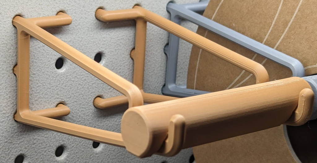 Filament Roll Holder for Standard Peg Board