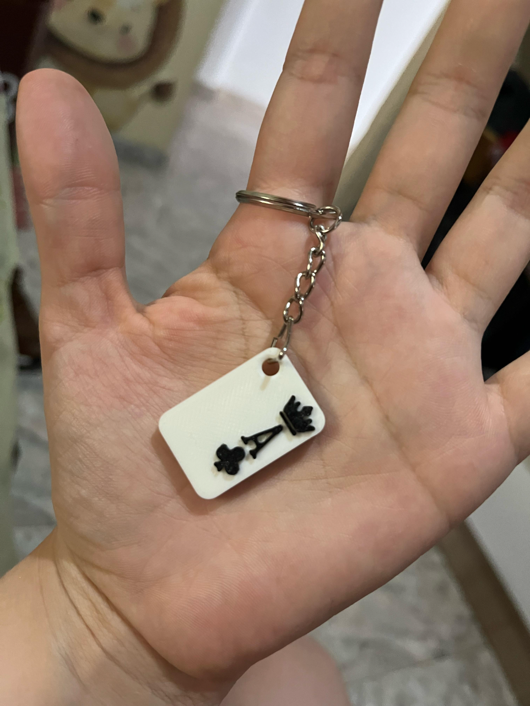 Poker card keychain A