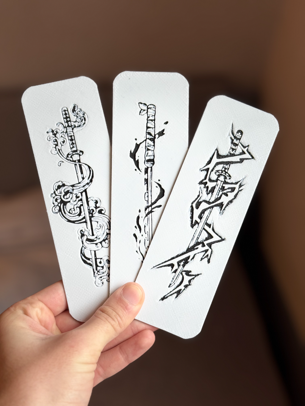 Epic Sword Bookmark Set|HueForge|Fantasy - Samurai