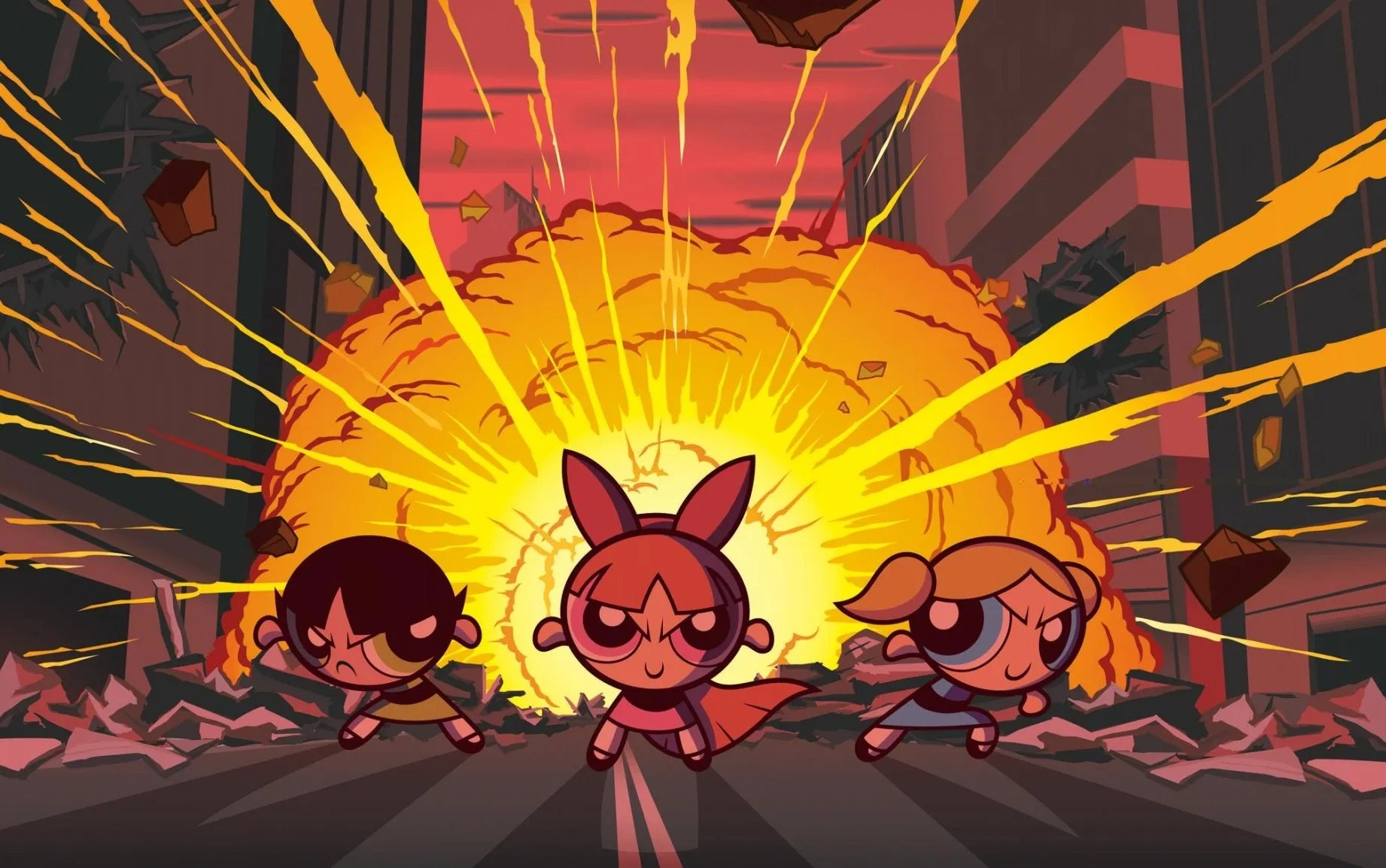 飞天小女警浮雕画