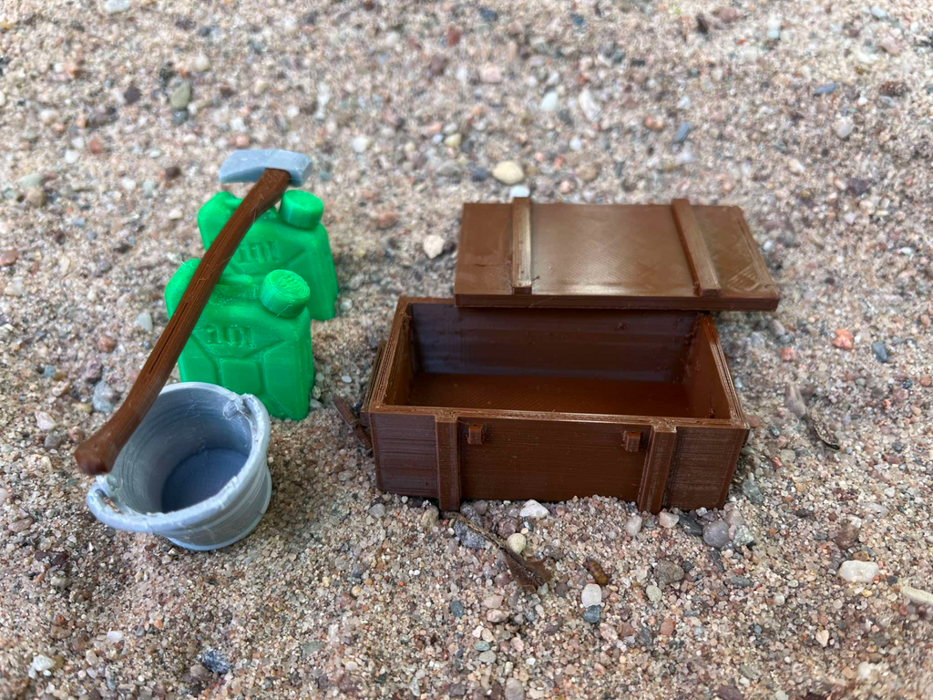 Army box 1:10 and 1:12, RC car, miniature, diorama