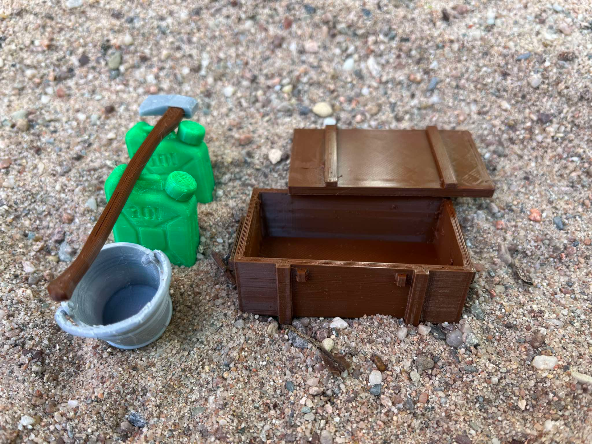Army box 1:10 and 1:12, RC car, miniature, diorama