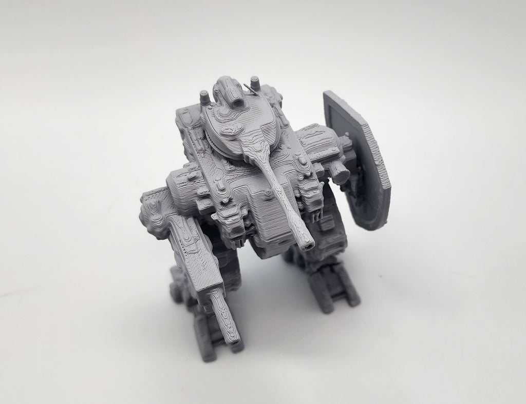Bipedal Battle Mech with Shield
