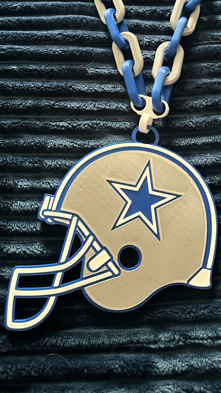 Dallas Cowboys Helmet Pendant