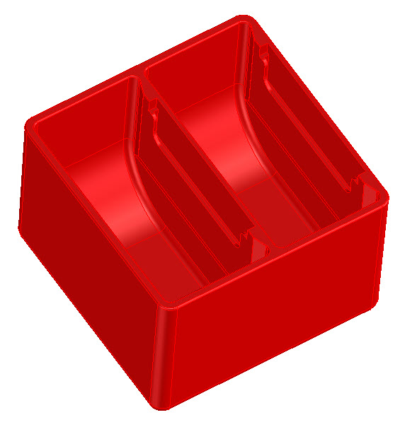 Fami Tray – 2 Compartment Organizer 75x75x52