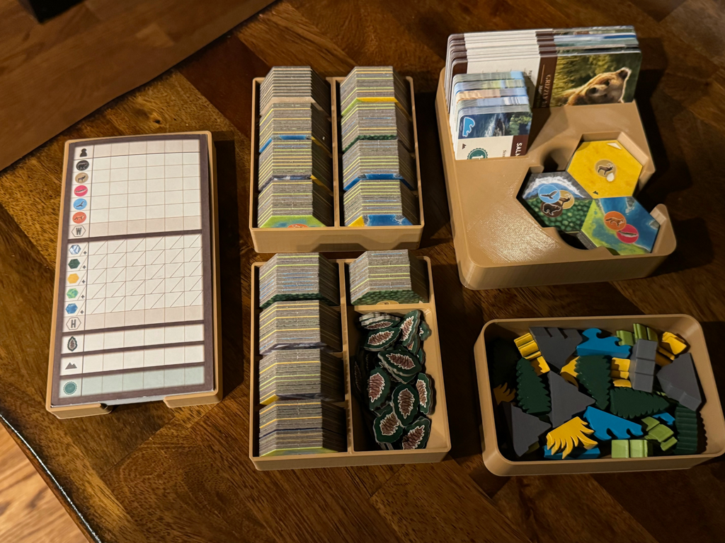Cascadia Board Game Organizer (with Landmarks)