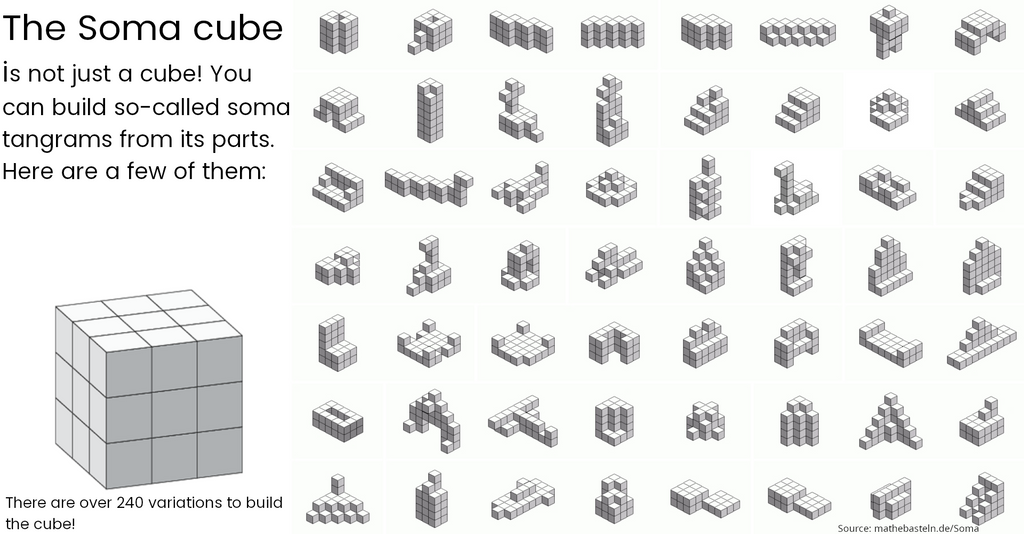 Soma puzzle cube/ Soma Rätsel-Würfel Fidget-Toy