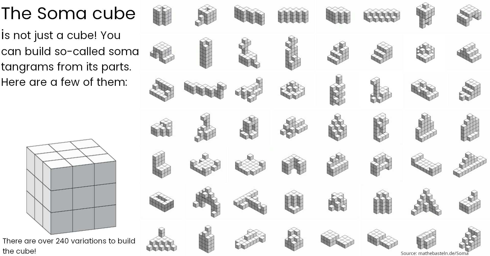 Soma puzzle cube/ Soma Rätsel-Würfel Fidget-Toy