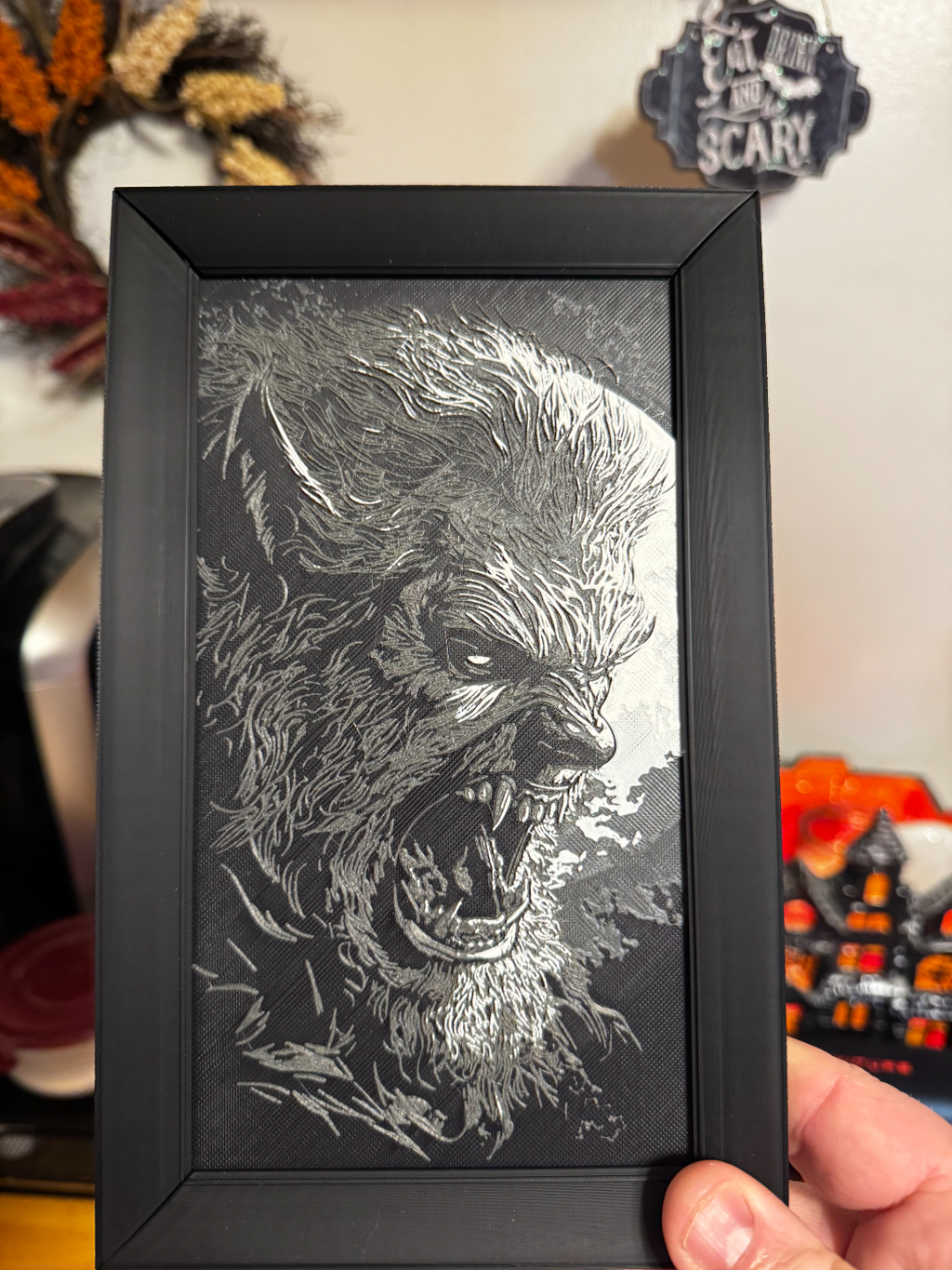 "Wolfman" – A Vector Portrait in Hueforge