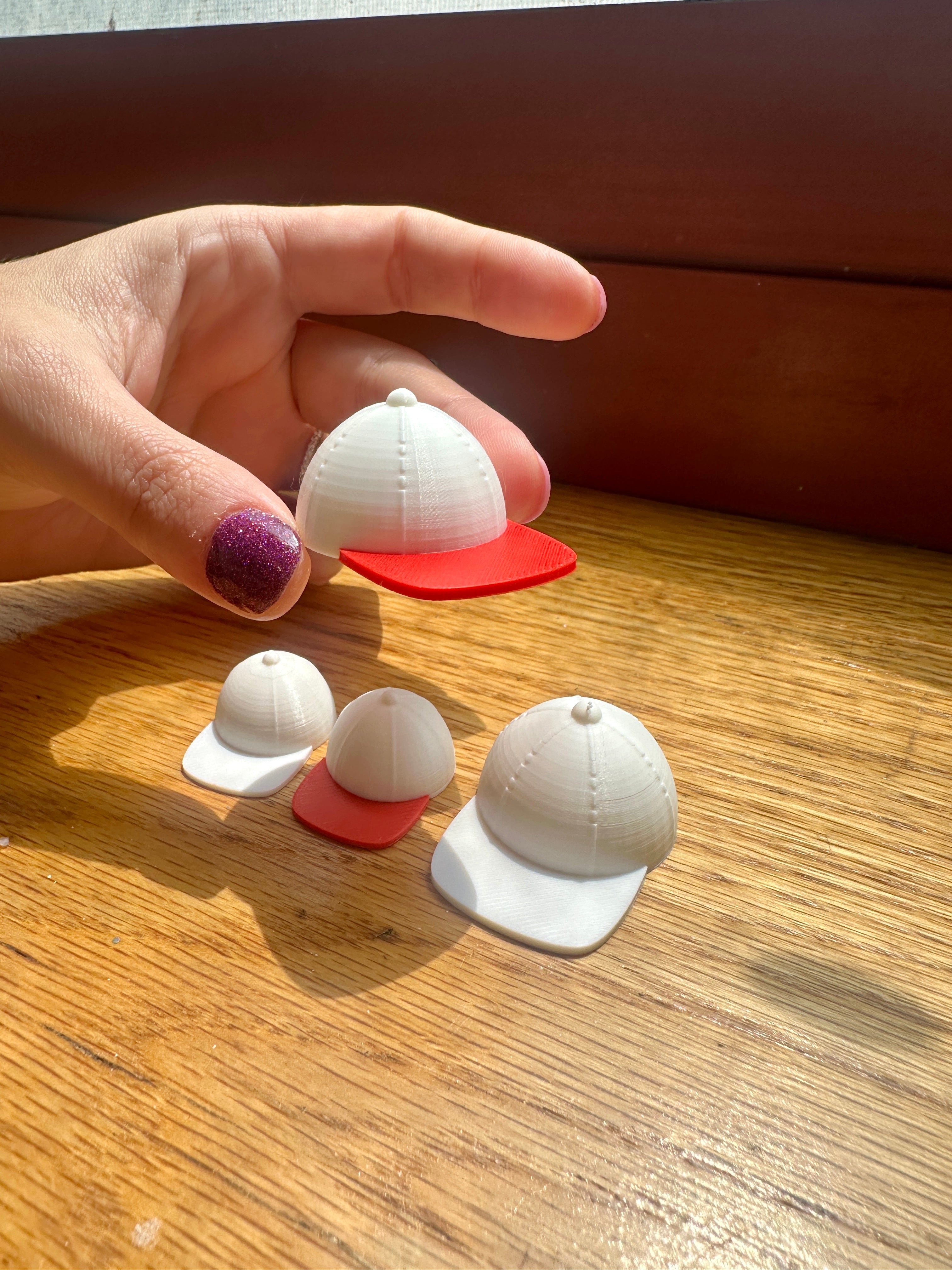 Tiny Baseball Hat/ Baseball Cap for Broken Prints