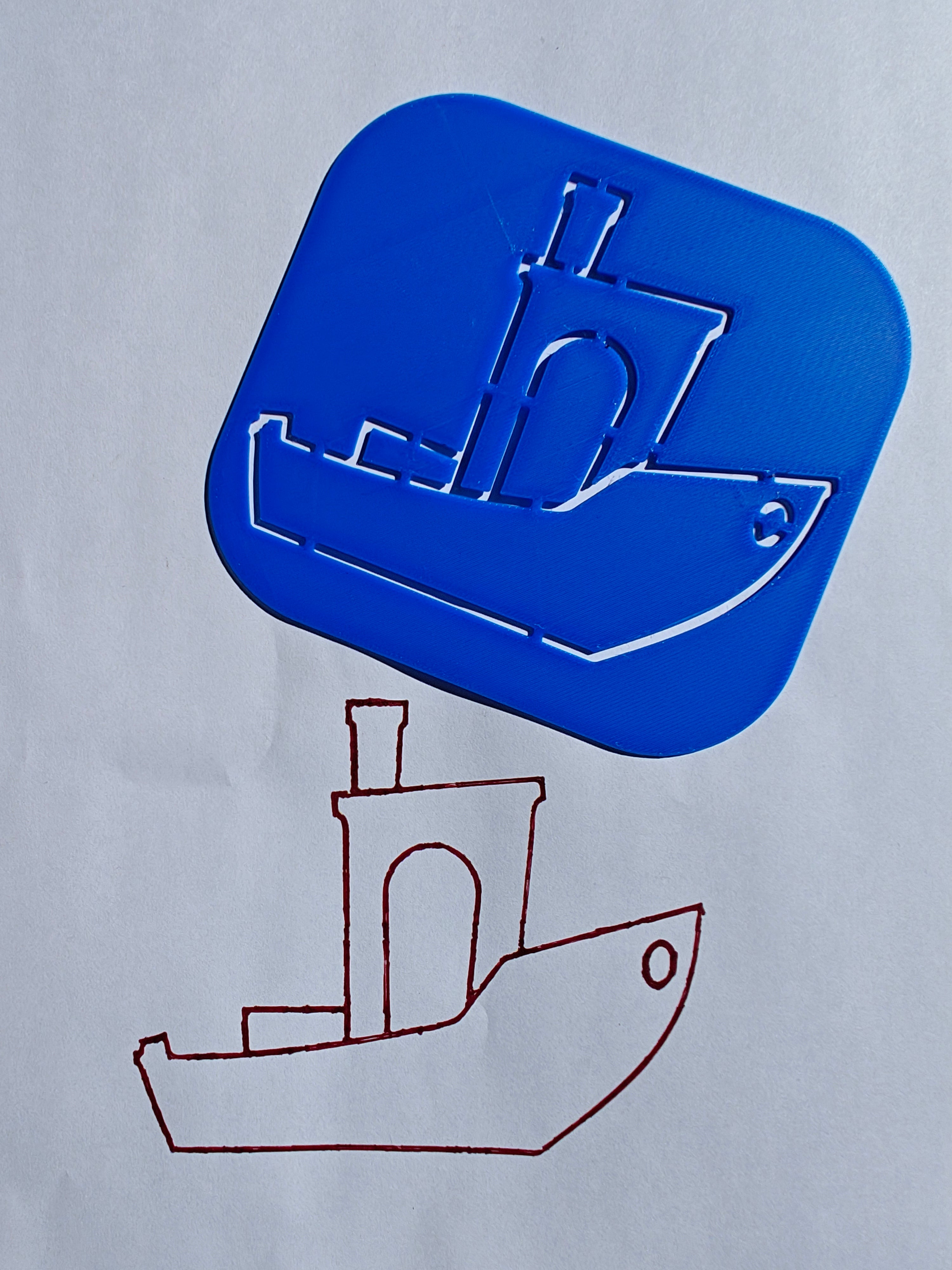 3DBenchy Boat Stencil