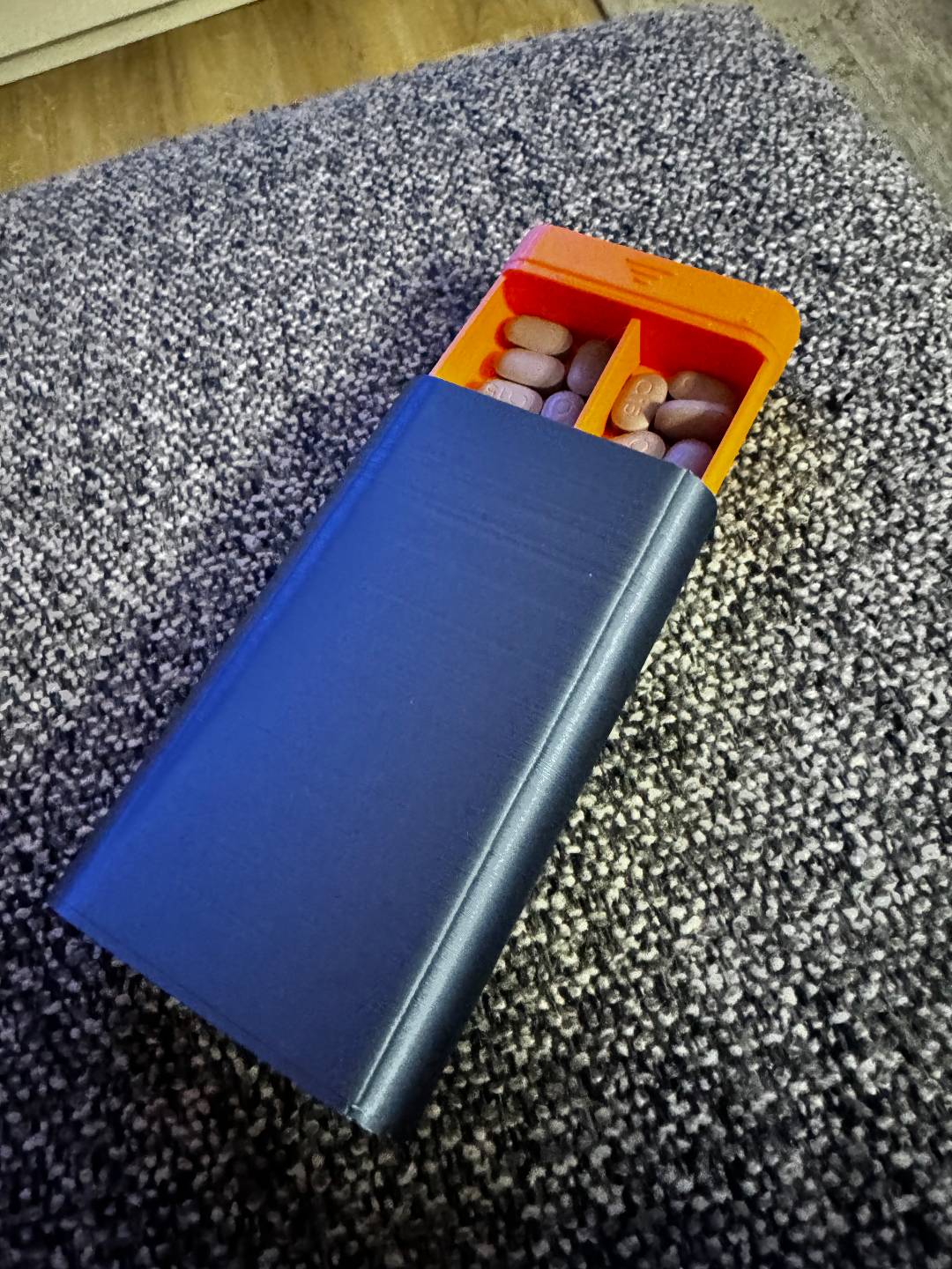 Pill box compact and simple