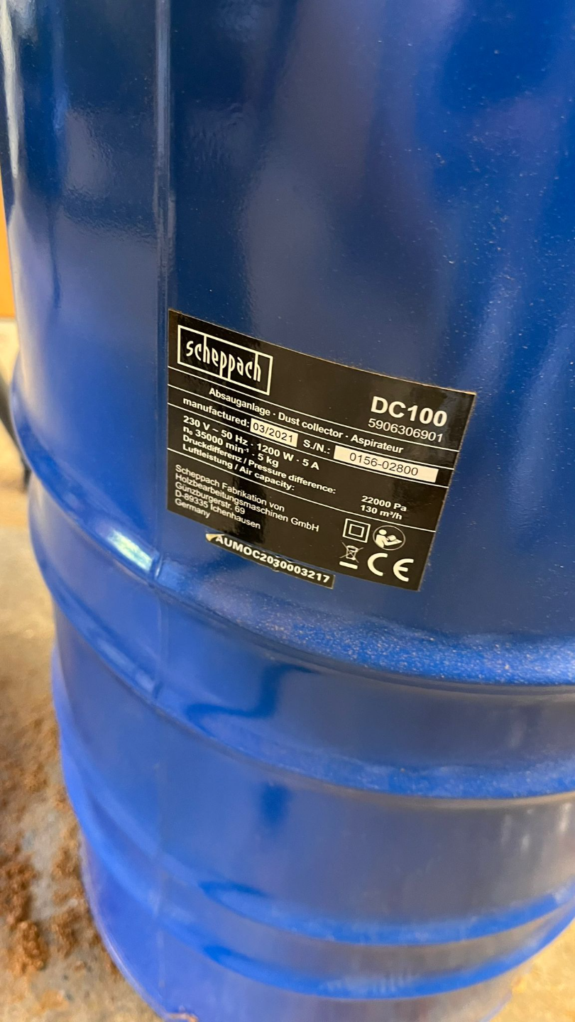 Scheppach dust extractor adapter to shop vac hose