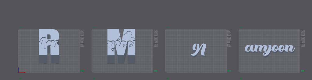 BTS RM Namjoon - 3D Dimensional Letter Sign