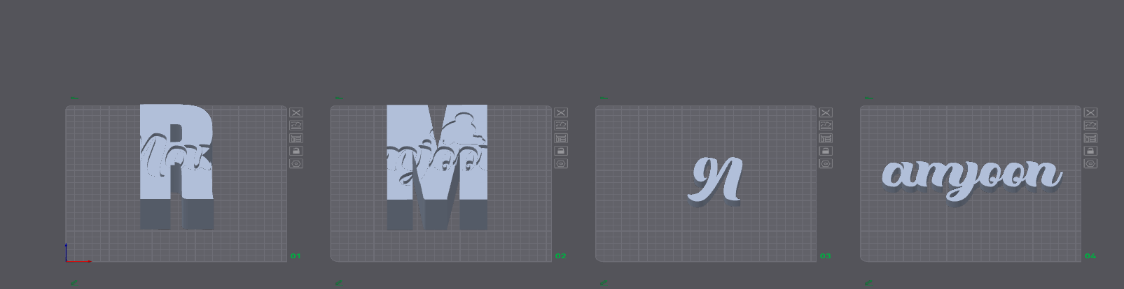 BTS RM Namjoon - 3D Dimensional Letter Sign