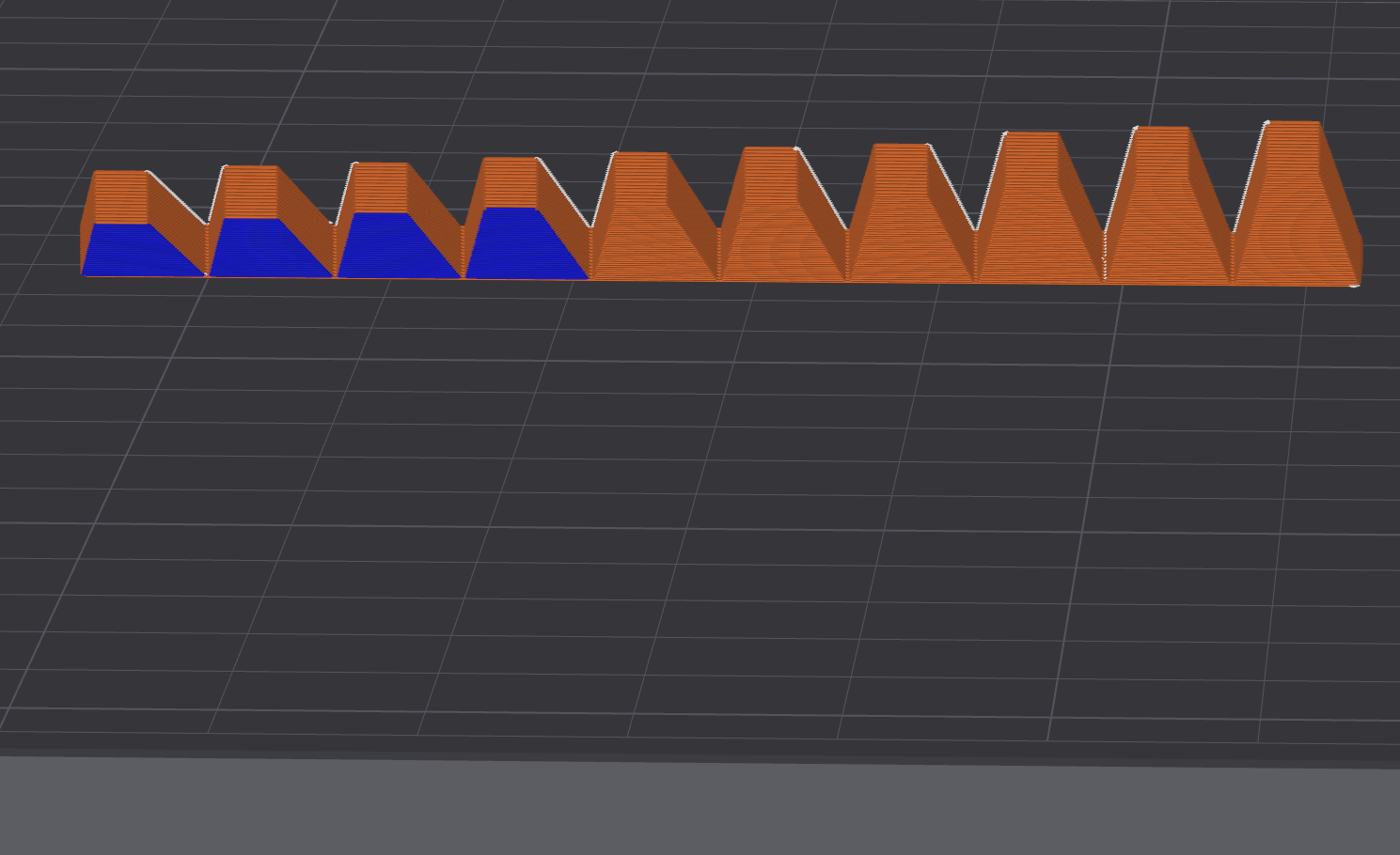 Accurate test of 20-30 degree overhang angle and layer height
