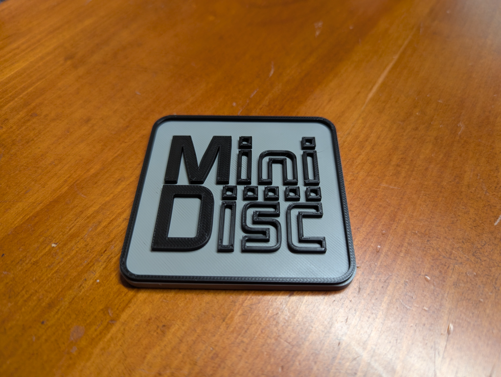 MiniDisc Logo Badge