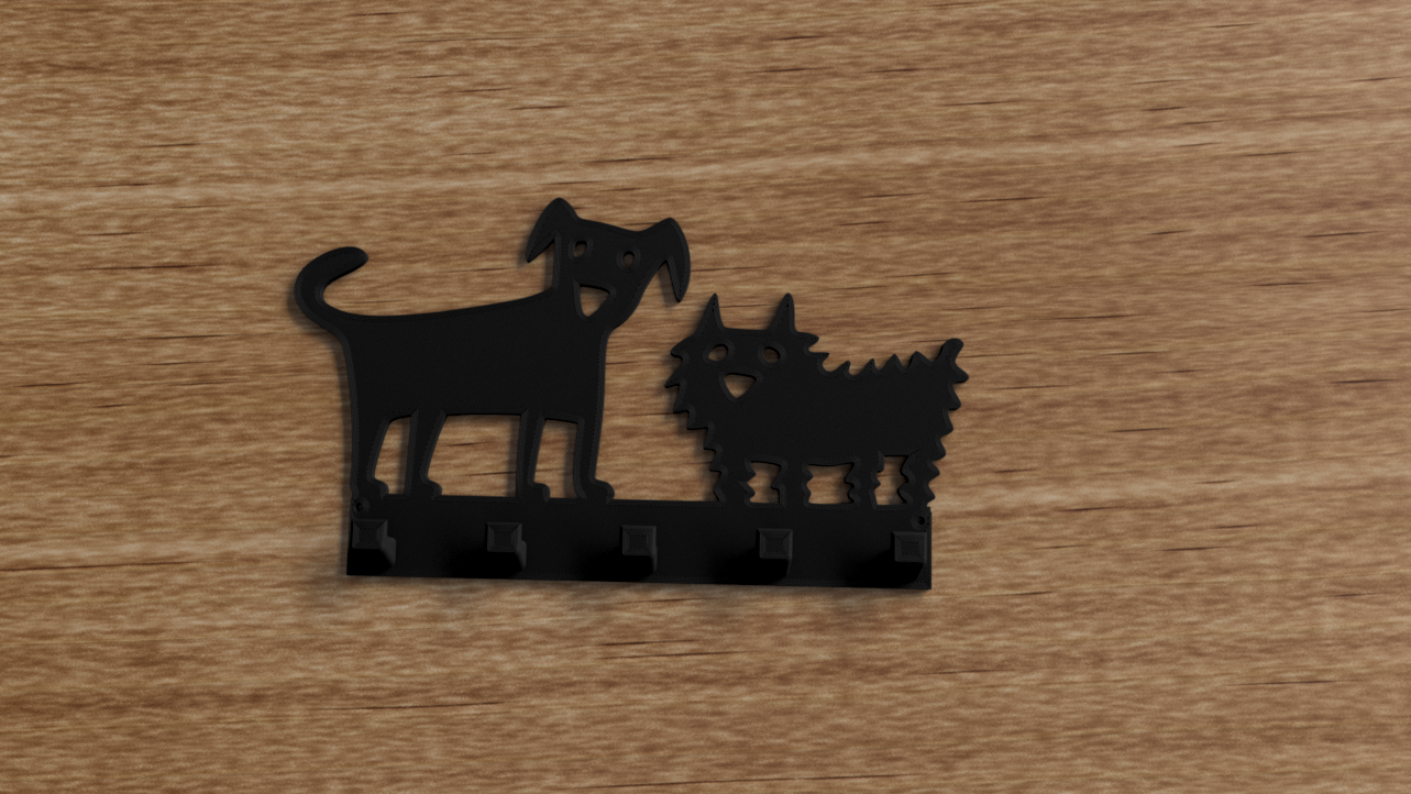 Dogs Key hanger